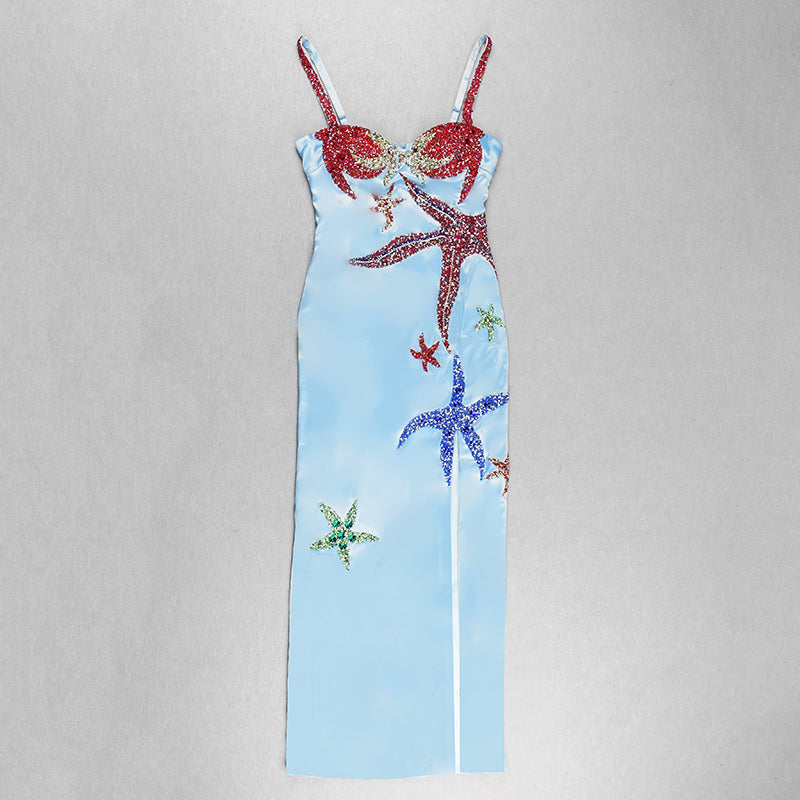MAYA BLU MAXI DRESS